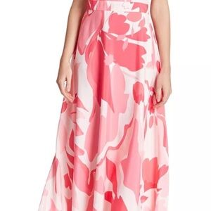 Halter-Neck Floral Pink Dress Size 8